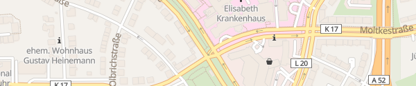 Karte Elisabeth Krankenhaus Essen