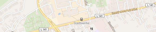 Karte Betriebshof Stadtwerke Solingen