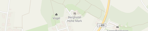 Karte Berghotel Hohe Mark Reken