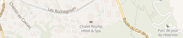 Karte Chalet RoyAlp Hotel & Spa Villars-sur-Ollon