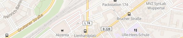 Karte Lienhardplatz Wuppertal