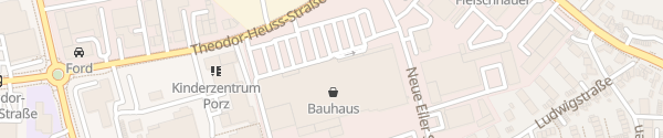 Karte Bauhaus Theodor-Heuss-Straße Köln