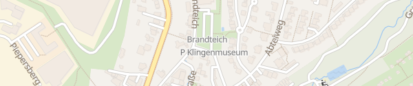 Karte Brandteich / Klingenmuseum Solingen