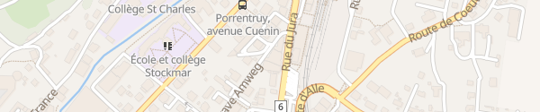 Karte Le Terminus Porrentruy