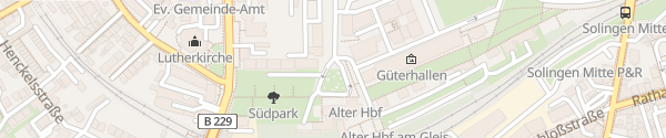 Karte Südpark Solingen