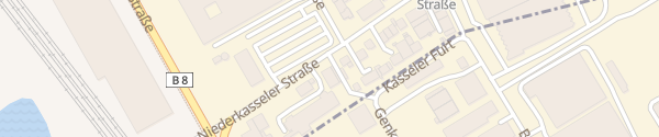 Karte EKTRA-Tankstelle Niederkasseler Straße Köln