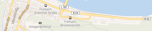 Karte Parkplatz Enkircher Straße Traben-Trarbach