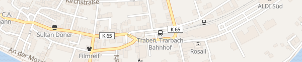 Karte Alter Bahnhof/Tourist Information Traben-Trarbach