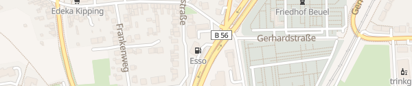 Karte Esso Tankstelle Sankt Augustiner Straße Bonn