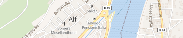 Karte Baachspouzer-Platz Alf