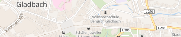 Karte Parkplatz P6 Bergisch Gladbach