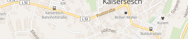 Karte Poststraße Kaisersesch