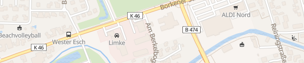 Karte Telekom Borkener Straße Coesfeld