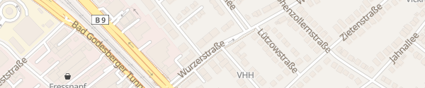 Karte Wurzerstraße Bonn