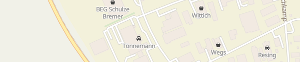 Karte Autohaus Tönnemann Coesfeld