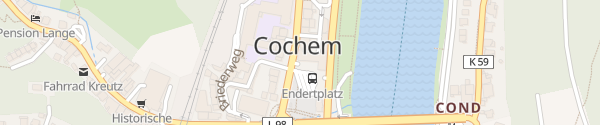 Karte E-Bike Ladestation Tourist-Information Cochem