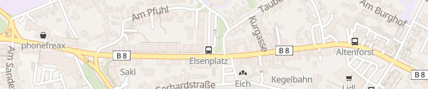Karte Parkplatz Elsenplatz Troisdorf