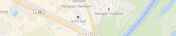 Karte ALDI Süd Siebengebirgsallee Troisdorf