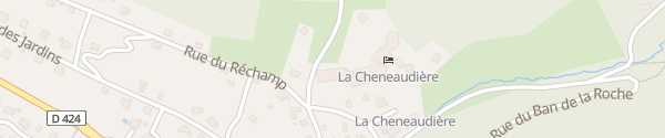 Karte Hostellerie La Cheneaudière & Spa Colroy-la-Roche