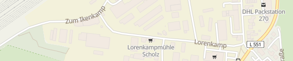 Karte Lorenkamp Haltern am See