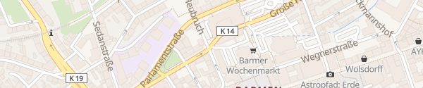 Karte Rathaus Barmen Wuppertal