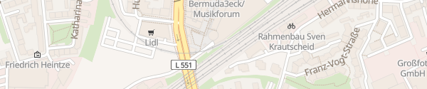 Karte Parkhaus P8 Konrad-Adenauer-Platz / Bermuda3eck Bochum