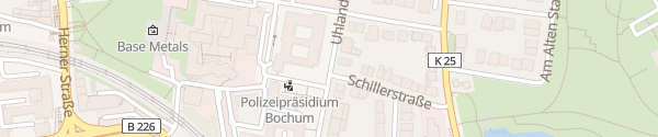 Karte Polizeipräsidium Bochum