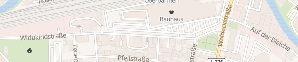 Karte BAUHAUS Widukindstraße Wuppertal