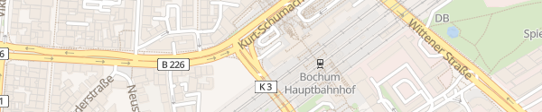 Karte Hauptbahnhof Bochum