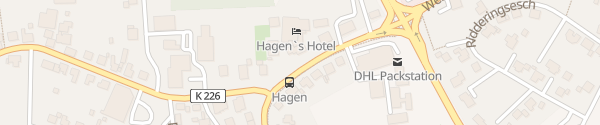 Karte Hagen's Hotel & Restaurant Haren (Ems)
