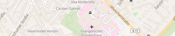 Karte Evangelisches Krankenhaus Herne
