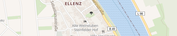 Karte Hauptstraße Ellenz-Poltersdorf