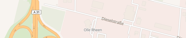 Karte Raststätte Olle Rheen Rhede (Ems)