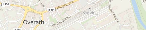 Karte Bahnhof Overath