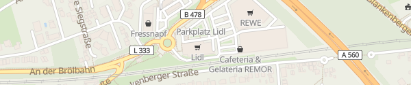 Karte Lidl Emil-Langen-Straße Hennef