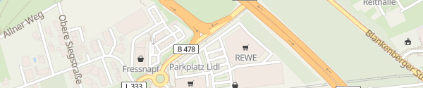 Karte REWE am besten PETZ Emil-Langen-Straße Hennef (Sieg)
