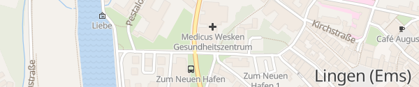Karte Parkhaus Gesundheitszentrum Medicus Wesken Lingen (Ems)