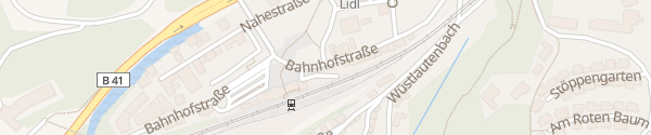 Karte Bahnhof Idar-Oberstein