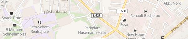 Karte Husemann-Halle Witten