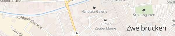 Karte Hallplatz Zweibrücken