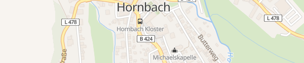 Karte Hotel Kloster Hornbach