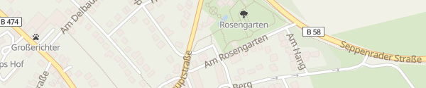 Karte Rosengarten Lüdinghausen