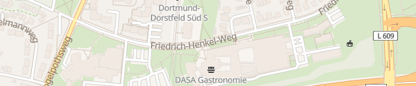 Karte Friedrich-Henkel-Weg Dortmund
