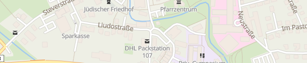 Karte Parkplatz P2 Wolfsberg Lüdinghausen