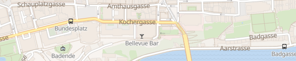 Karte Bellevue Palace Bern