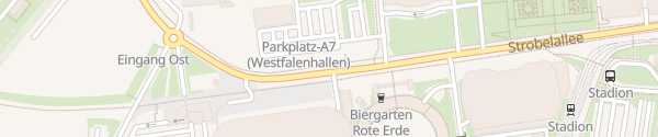 Karte Strobelallee Dortmund