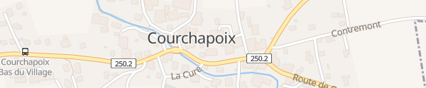 Karte Dorfzentrum Courchapoix
