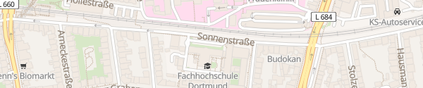 Karte Sonnenstraße Dortmund