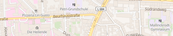 Karte Beurhausstraße Dortmund