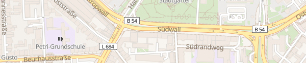 Karte Südwall Dortmund